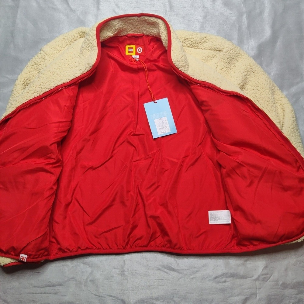 LEGO X Target Women XS Sherpa Full-Zip Faux Fur Jacket NEW - Picture 7 of 11